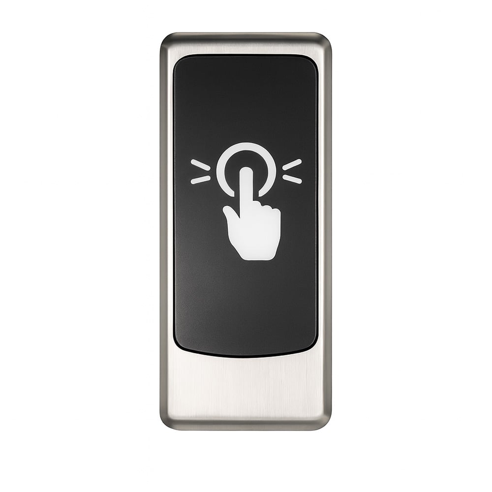 Öppnaknapp Touch Standard – Smalprofil Metall, IP65, 12–36V (NO/NC/COM) - Bild 2