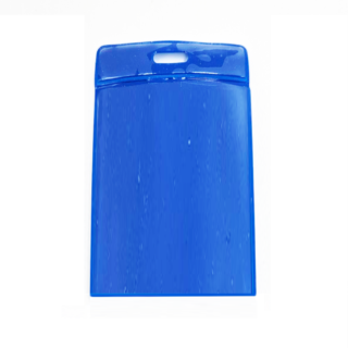 Plastficka/korthållare Färgad Stående Blå 60x100mm