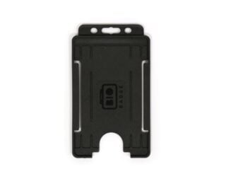 Korthållare för passerkort / ID-kort – Eko BioBadge CR80 Stående, Enkelsidig, Svart (100-pack)