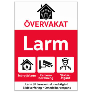 Larmdekal Dubbelsidig Övervakat Självhäftande (A8) - 52x74mm