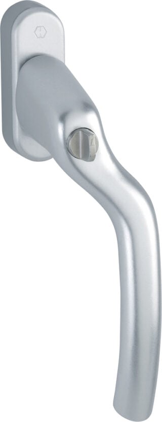 Fönsterhandtag Handtag Tokyo 0710/U76 Höger Låsvred 8X56 F1 Silver - HOPPE