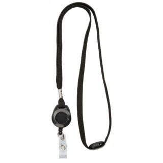 Lanyard 10 mm med yoyo med säkerhetsknäppe Art.nr 43111-2713F
