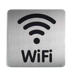 Fyrkantig symbolskylt WiFi