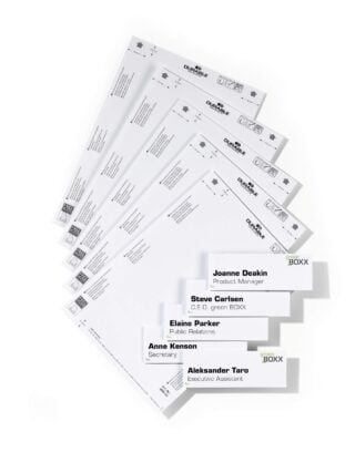 Etiketter 149x52,5 mm på A4-ark refill