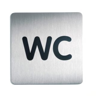 Fyrkantig symbolskylt WC