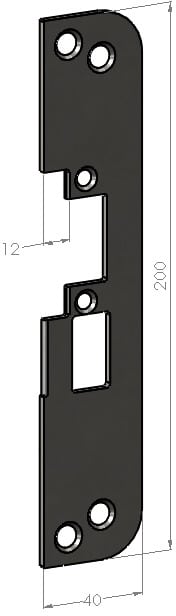 Safetron Monteringsstolpe SA50H-12