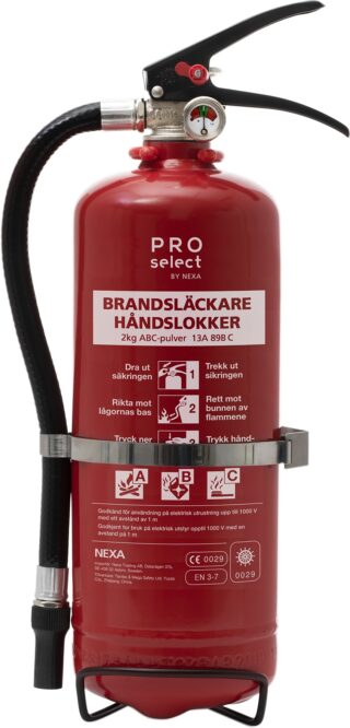 Pulversläckare 2 Kg Röd 13A