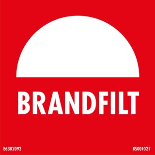 Skylt Brandfilt 150X150 Mm