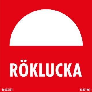 Skylt Röklucka 150X150 Mm