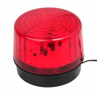 Blixtljus Röd LED TD-SL35 - Lampa med 90 blixtar per minut 12-24V