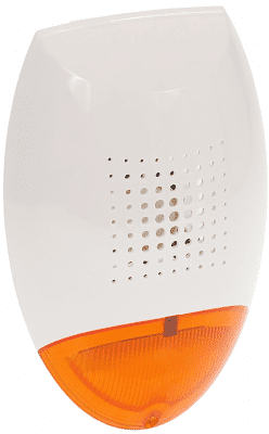 Siren utomhus SP-500 Orange - 120 Db Separata ingångar för ljus och ljud ger flexibilitet Orange