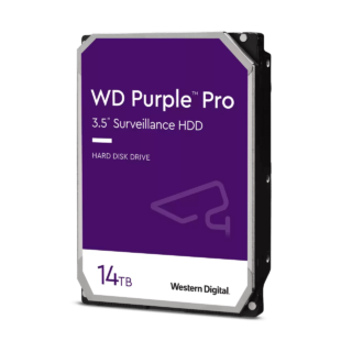 WD Purple Pro 14TB WD142PURP 3,5" 7200RPM SATA-hårddisk, 6 Gbps