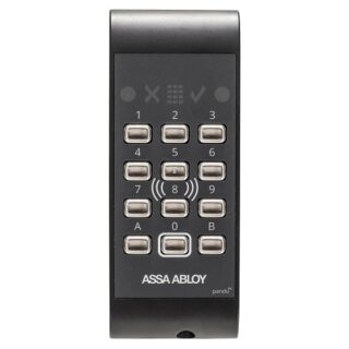 ASSA ABLOY Pando Secure Go Kontaktlös kortläsare med bakgrundsbelyst knappsats, IP54, 12-24V DC (S559885J084)