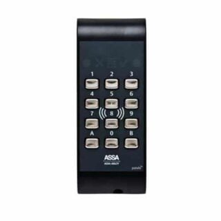 ASSA ABLOY S559685N084 Pando Secure Reader med knappsats, stödjer 13,56 MHz-teknik, svart