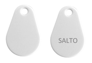 Salto Tagg Mifare1k® Saltokod och Salto gravyr - Vit Plus ( motsvarar Salto PCM04KB )
