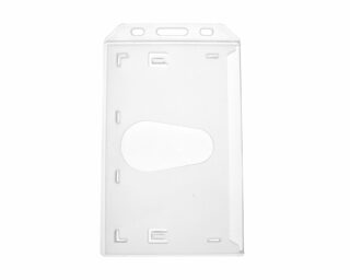 Genomskinlig skyddande ID-korthållare – Porträtt (säljs i 100 pack)