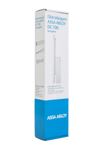 ASSA ABLOY DC700 Dörrstängare – Komplett kit (paket) – EN 3-6 – Glidskena G195 – Silver