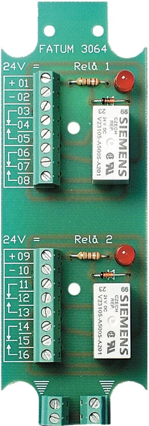 Reläplint 24Vdc 2 Relä Sk