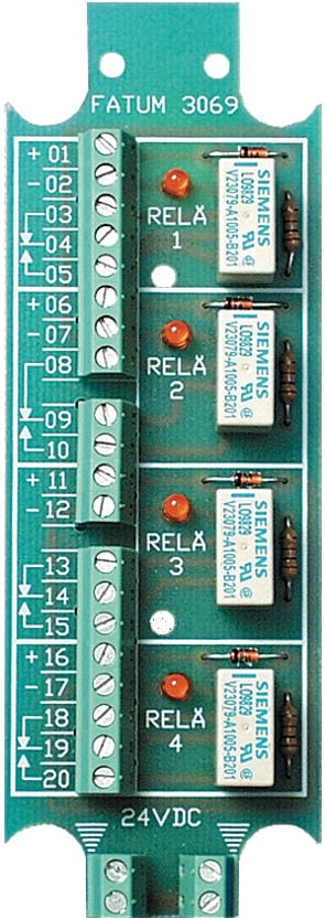 Reläplint 24Vdc 4 Relä Sk