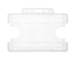 Korthållare för
  passerkort / ID-kort – Eko BioBadge CR80 Liggande, Enkelsidig, Svart
  (100-pack)