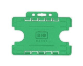 Korthållare för
  passerkort / ID-kort – Eko BioBadge CR80 Liggande, Dubbelsidig, Grön
  (100-pack)