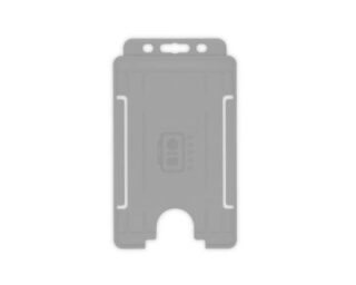 Korthållare för passerkort / ID-kort – Eko BioBadge CR80 Stående, Enkelsidig, Grå (100-pack)