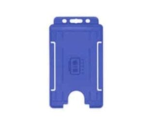 Korthållare för passerkort / ID-kort – Eko BioBadge CR80 Stående, Enkelsidig, Mörkblå (100-pack)