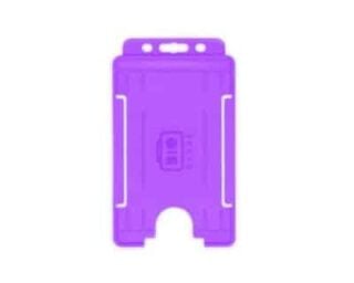 Korthållare för passerkort / ID-kort – Eko BioBadge CR80 Stående, Enkelsidig, Lila (100-pack)