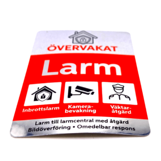 Larmdekal Premium - Metallisk Look - Självhäftande - 52x74mm (A8)