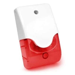 LD-96 Siren Inomhus med röd blixt LP Serien Minisiren 12x7x4 cm