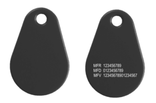Tagg Mifare1k Classic®- Larm Passersystem Svart - Pro