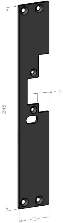Safetron Monteringsstolpe SA601V-15