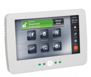 DSC HS2TCHP TouchScreen 7 inch Keypad with Prox Supportv White (English + 5 language)