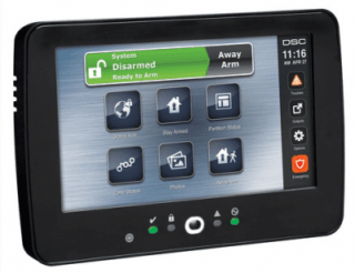 DSC HS2TCHP TouchScreen 7 inch Keypad with Prox Supportv Black  (English + 5 language)