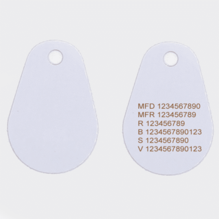 RFID Tag PVC Vit Kombi EM4200/Mifare1k Stnd.nr