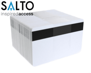 Salto Kort 1KB kontaktlöst smartkort med Hi-Co magnetremsa – 100pack