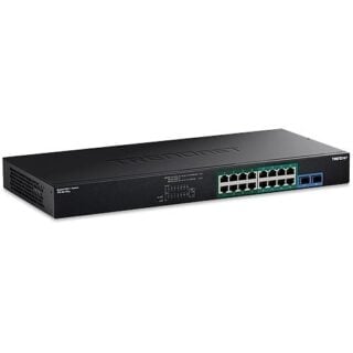 Switch18-portars Gigabit PoE-switch 36 Gbps