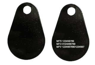 Tagg Mifare1k® - Larm/Passersystem Svart - Glasfiber HD Plus