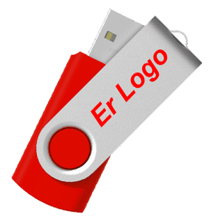 USB minne 2GB Röd - Gratis Färglogo