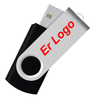 USB minne  2GB Svart Gratis Färglogo