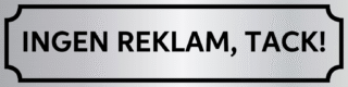 Ingen Reklam Tack – Aluminiumskylt 100x25mm Borstad Etsning (Självhäftande)