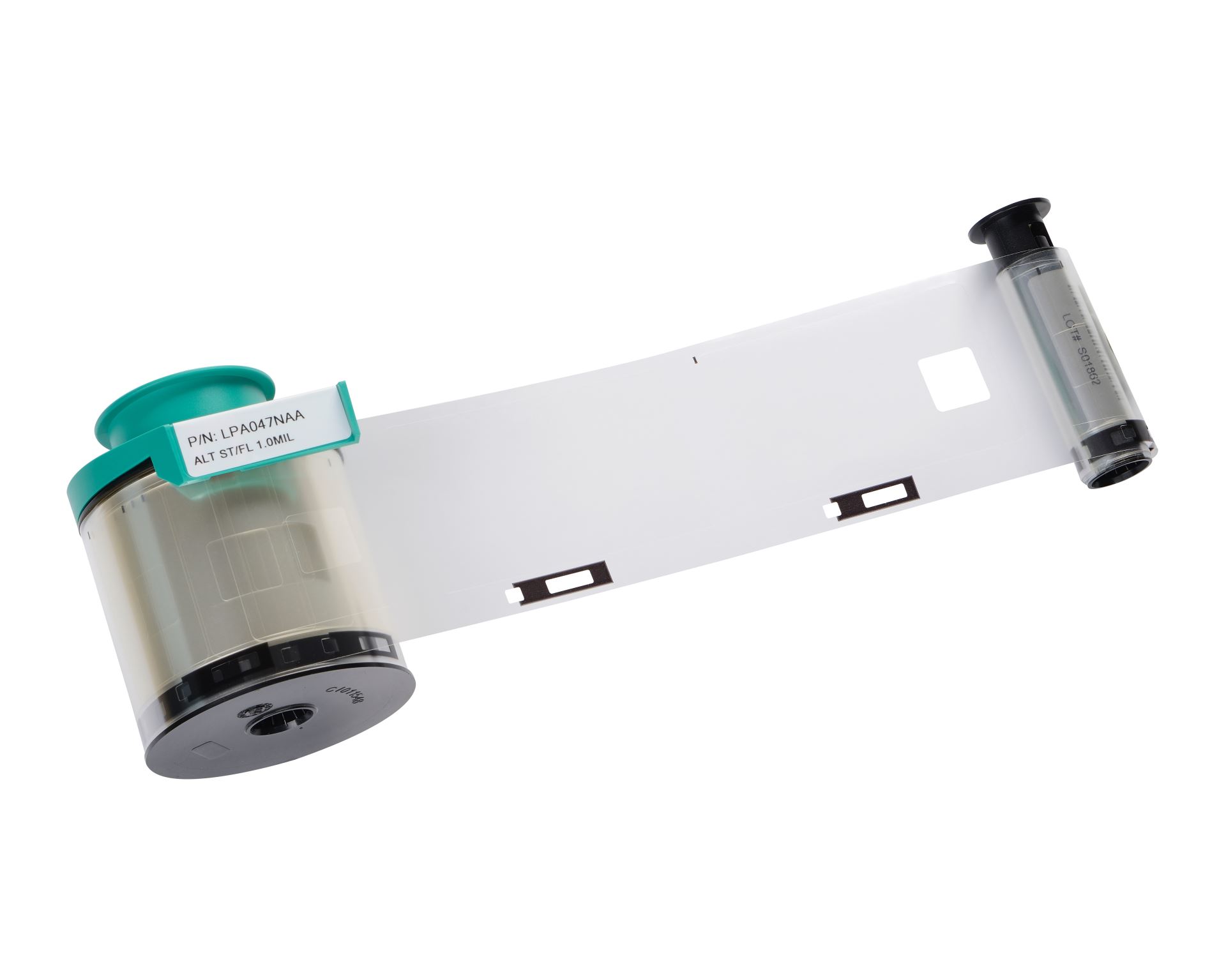 Evolis LPA047NAA 1.0 mil alternativ transparent
patch Smart/Full Cut färgband (600 utskrifter) - Bild 2