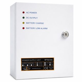 Batteribackup 12V 3A med UPS-funktion för passersystem